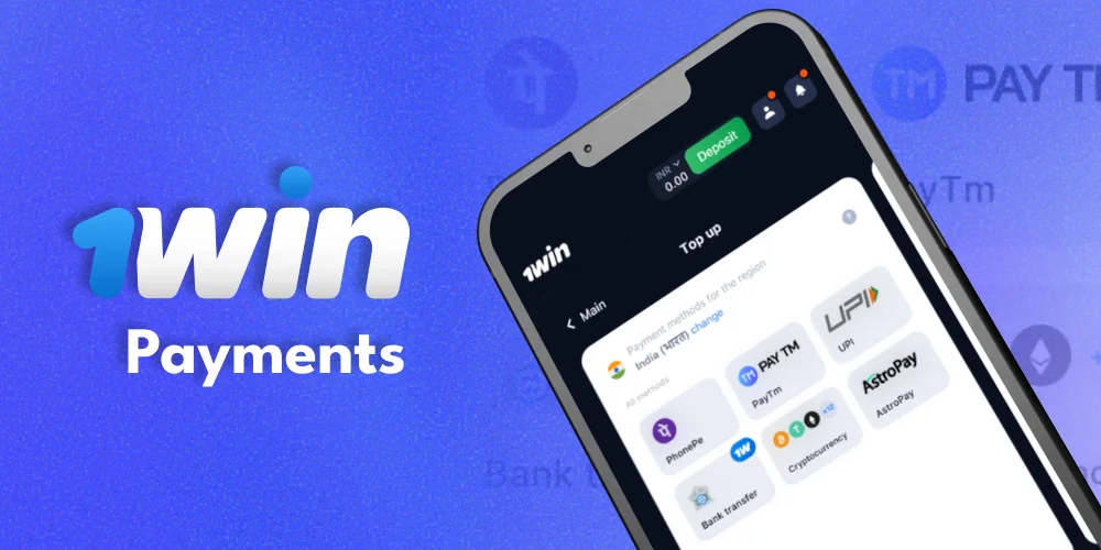 Make deposit at 1Win mobile app