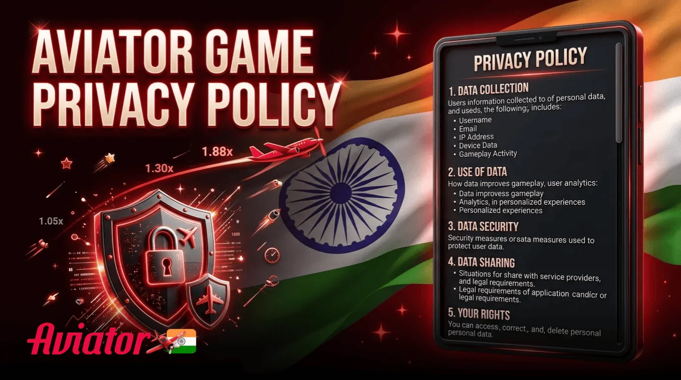 Aviator game privacy policy in India